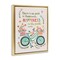 Stupell Industries Happiness Is The Path Framed Floater Canvas Wall Art Design by Irene Chan